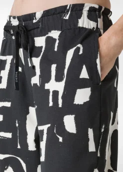 Hot DEHA Lettering Balloon Pants White Milk White