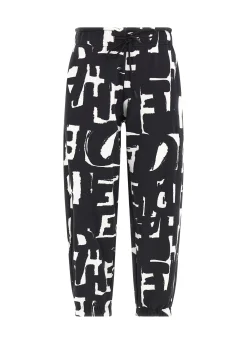 Hot DEHA Lettering Balloon Pants White Milk White