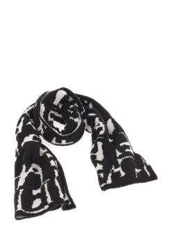 Best DEHA Lettering Jacquard Scarf Black