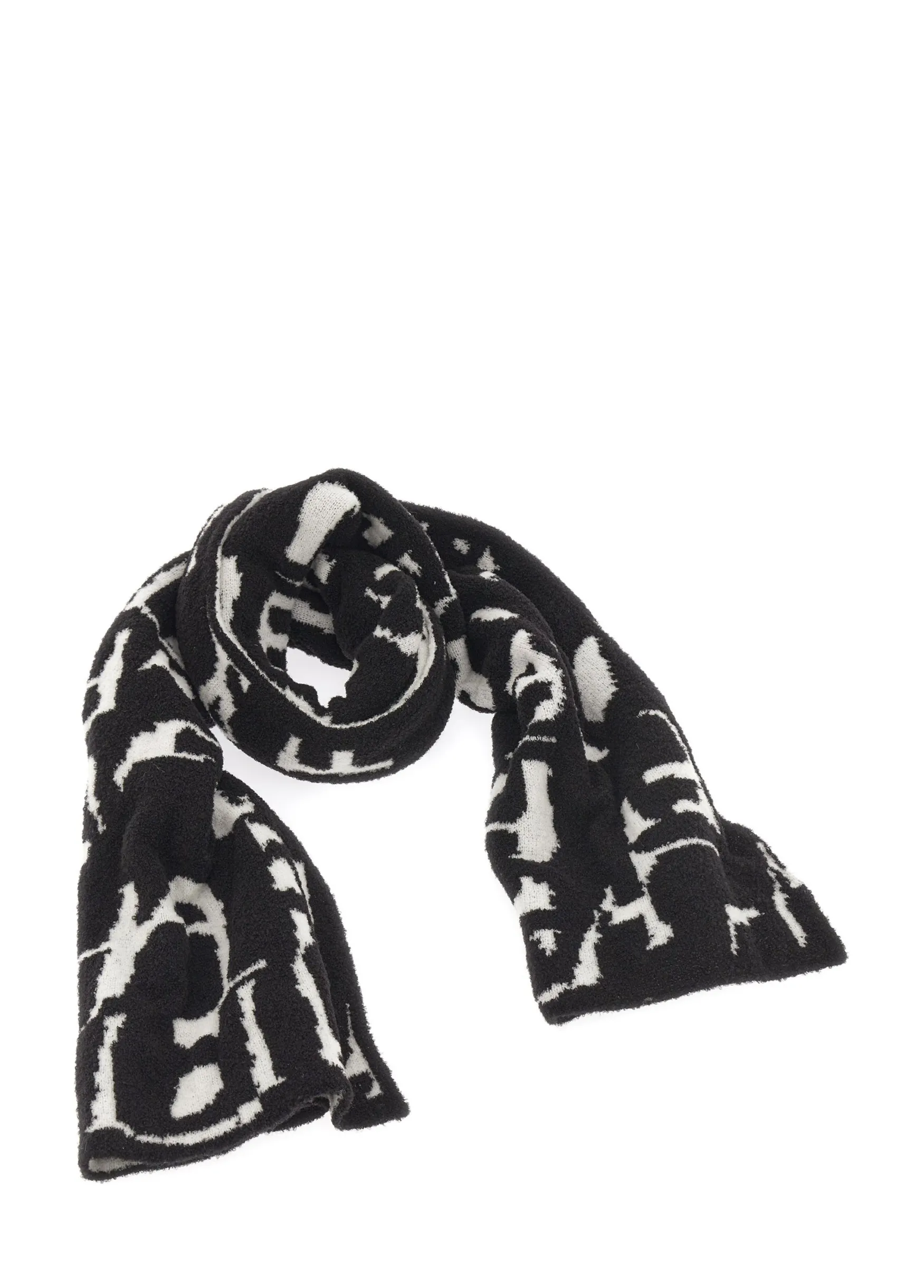 Best DEHA Lettering Jacquard Scarf Black