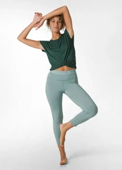Fashion DEHA Logo Leggings Green Sage Green