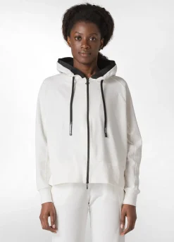 Clearance DEHA Logo Taping Full Zip Hoodie White Milk White