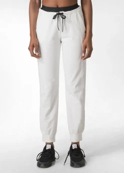 Fashion DEHA Logo Taping Jogger Pants White Milk White