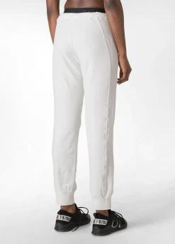Fashion DEHA Logo Taping Jogger Pants White Milk White
