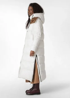 Hot DEHA Long Down Jacket White Milk White