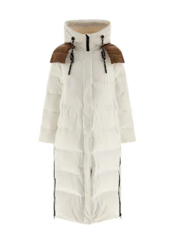Hot DEHA Long Down Jacket White Milk White