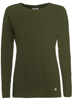 Flash Sale DEHA Long Sleeves T-Shirt Green Olive Green