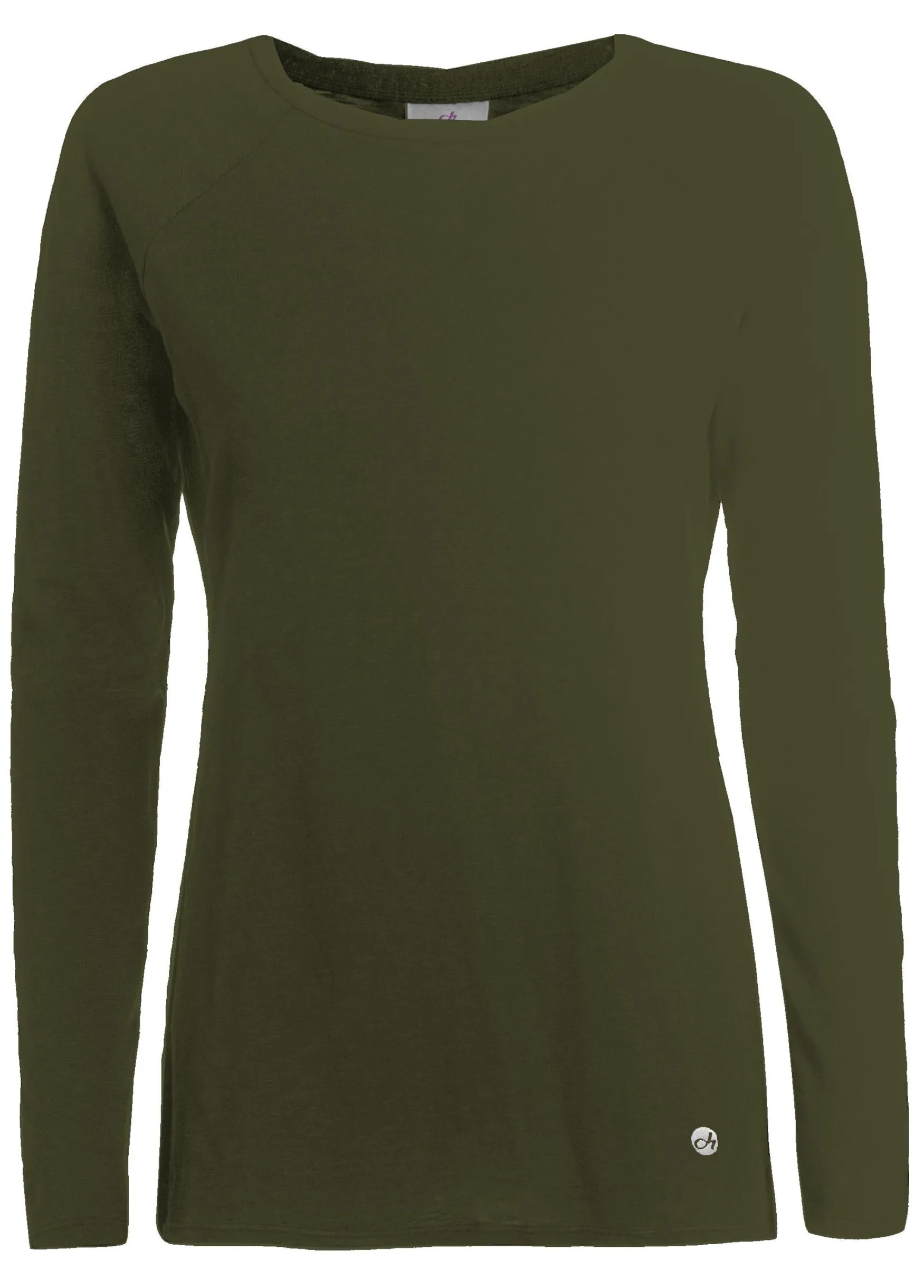 Flash Sale DEHA Long Sleeves T-Shirt Green Olive Green