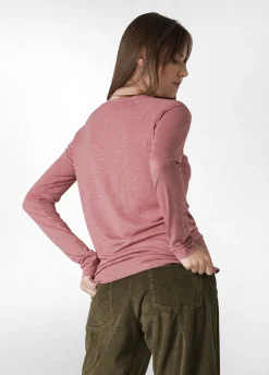 Outlet DEHA Long Sleeves T-Shirt Pink Deco' Rose