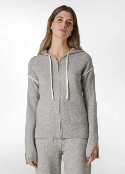 Store DEHA Lounge Full Zip Cardigan Grey Grey Melange