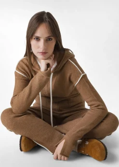 Cheap DEHA Lounge Full Zip Cardigan Brown Biscuit Brown