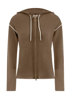 Cheap DEHA Lounge Full Zip Cardigan Brown Biscuit Brown