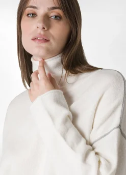 Fashion DEHA Lounge Loose Sweater White Milk White