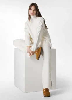 Fashion DEHA Lounge Loose Sweater White Milk White