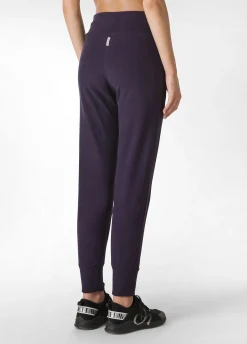 Hot DEHA Lounge Polar Fleece Jogger Purple Aubergine Violet