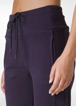 Hot DEHA Lounge Polar Fleece Jogger Purple Aubergine Violet