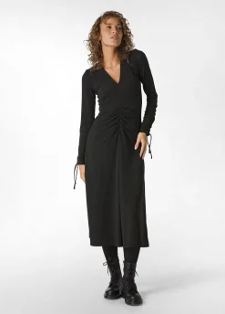 Hot DEHA Lurex Long Dress Black