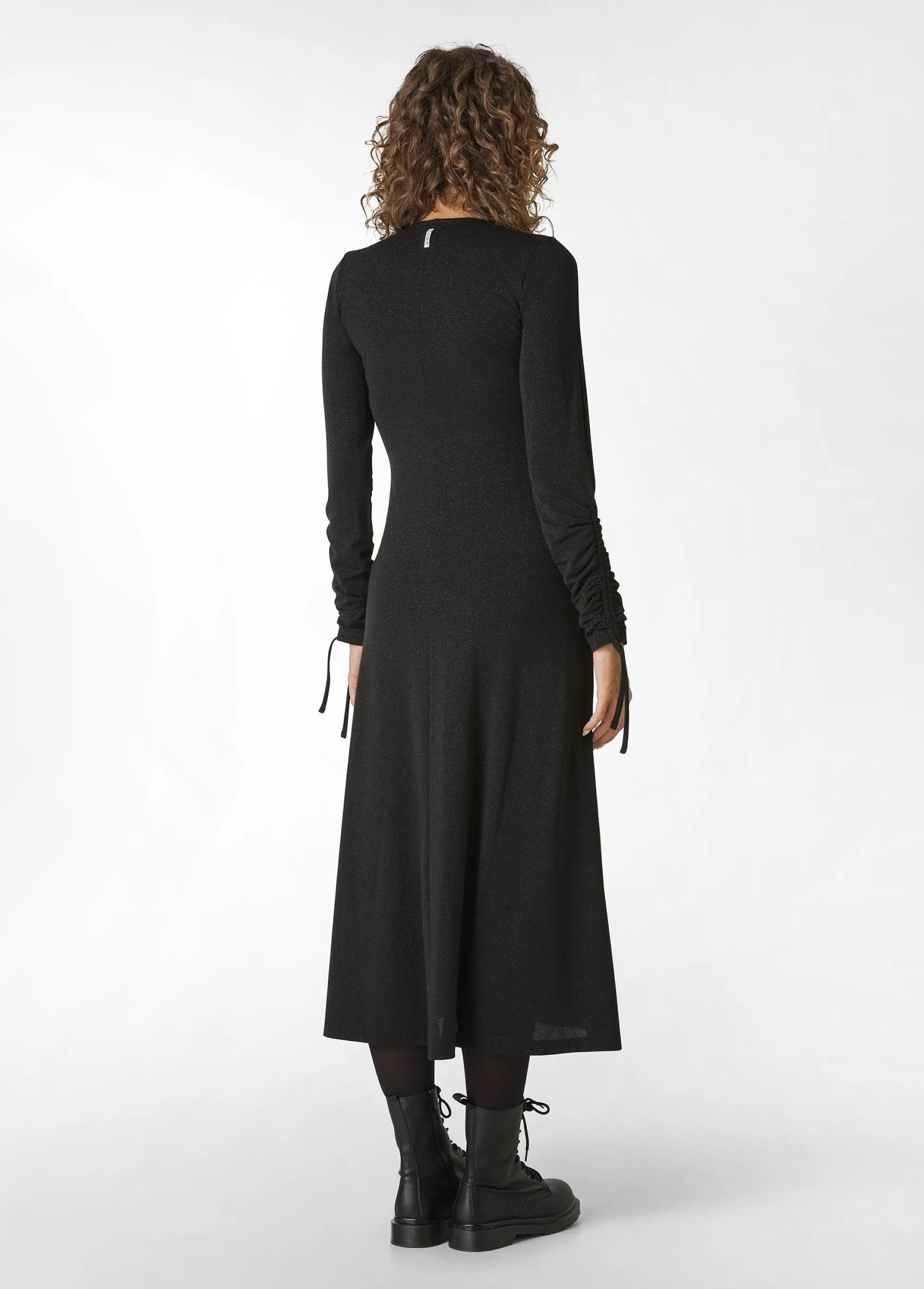 Hot DEHA Lurex Long Dress Black