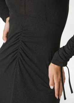 Hot DEHA Lurex Long Dress Black