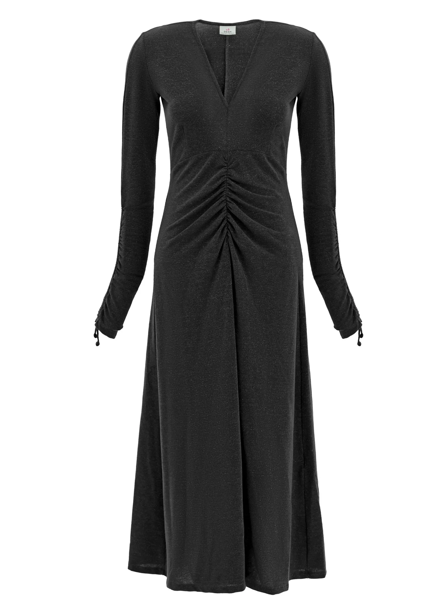 Hot DEHA Lurex Long Dress Black