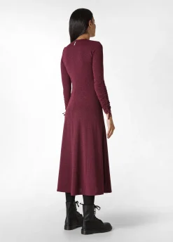 Flash Sale DEHA Lurex Long Dress Red Bordeaux