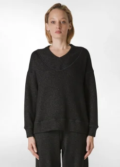 Flash Sale DEHA Lurex Sweatshirt Black