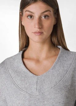 Shop DEHA Lurex Sweatshirt Grey Grey Melange
