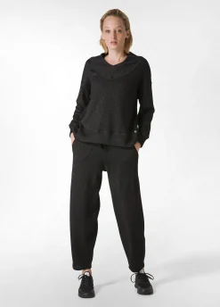 Clearance DEHA Lurex Wide-Leg Pants Black