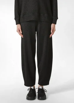Clearance DEHA Lurex Wide-Leg Pants Black