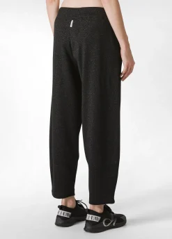 Clearance DEHA Lurex Wide-Leg Pants Black
