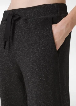 Clearance DEHA Lurex Wide-Leg Pants Black
