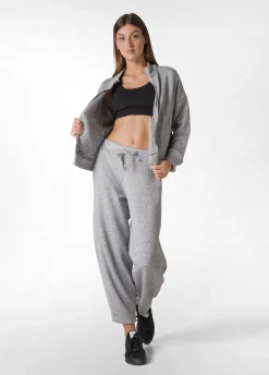 Sale DEHA Lurex Wide-Leg Pants Grey Grey Melange