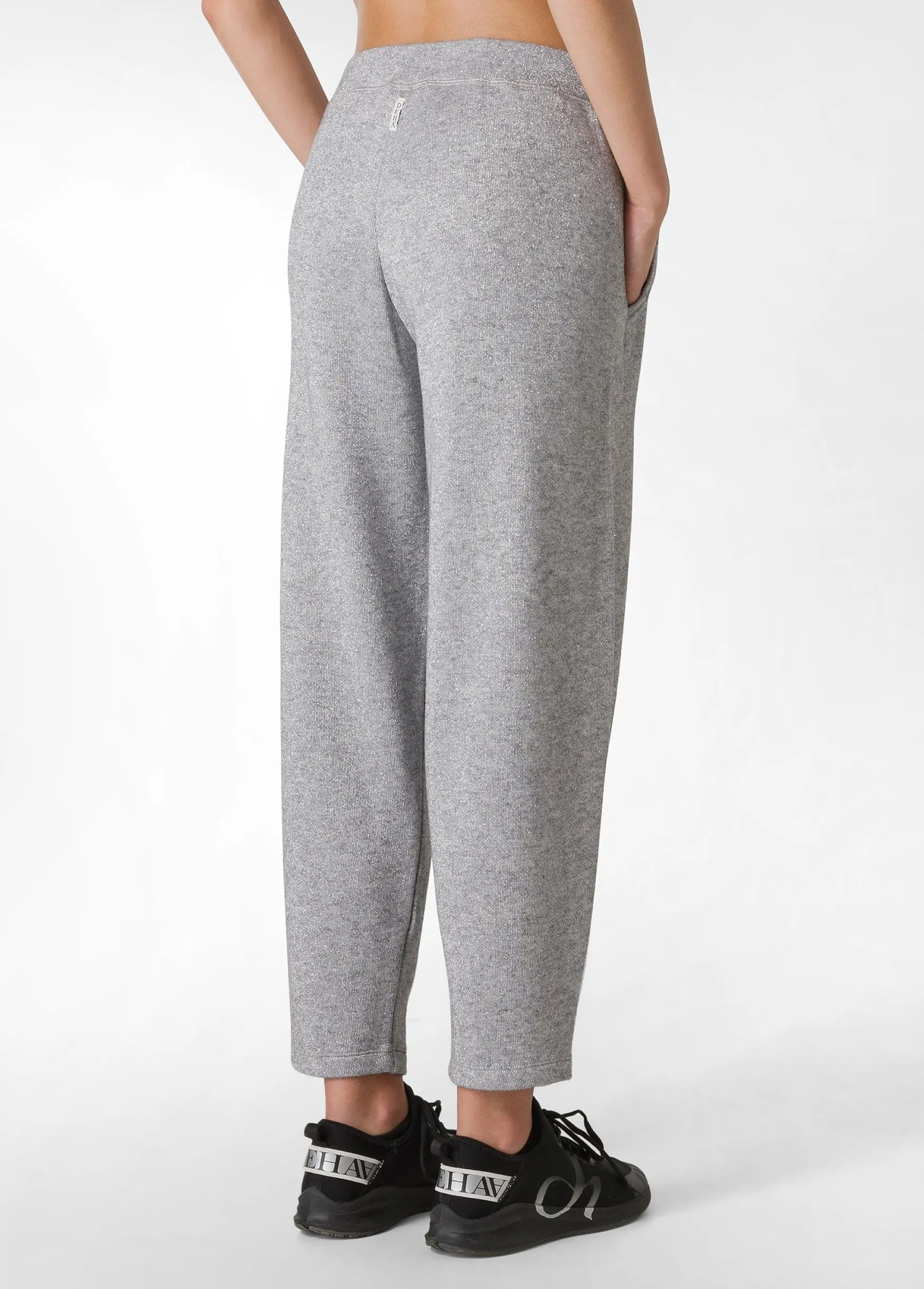Sale DEHA Lurex Wide-Leg Pants Grey Grey Melange