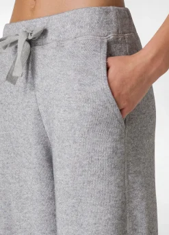 Sale DEHA Lurex Wide-Leg Pants Grey Grey Melange