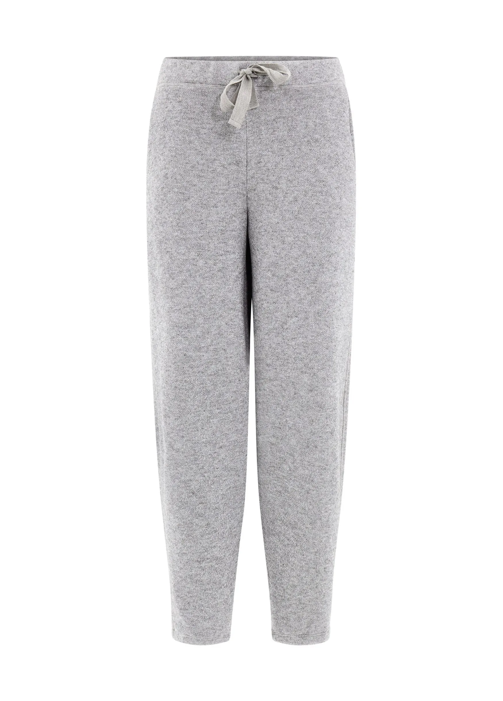 Sale DEHA Lurex Wide-Leg Pants Grey Grey Melange
