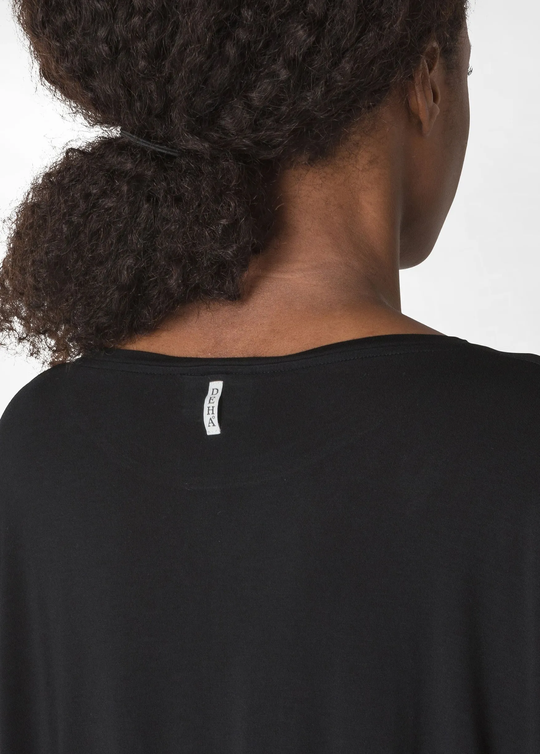 Hot DEHA Oversize Viscose T-Shirt Black
