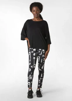 Hot DEHA Oversize Viscose T-Shirt Black