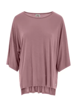 Hot DEHA Oversize Viscose T-Shirt Pink Deco' Rose
