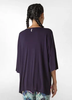 Hot DEHA Oversize Viscose T-Shirt Pink Deco' Rose