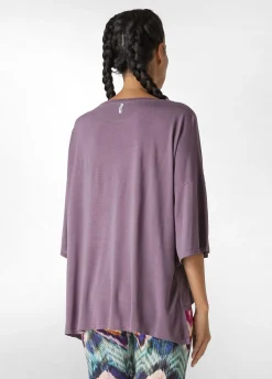 Sale DEHA Oversize Viscose T-Shirt Red Tibetan Red