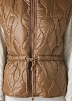 Outlet DEHA Padded Vest Brown Biscuit Brown