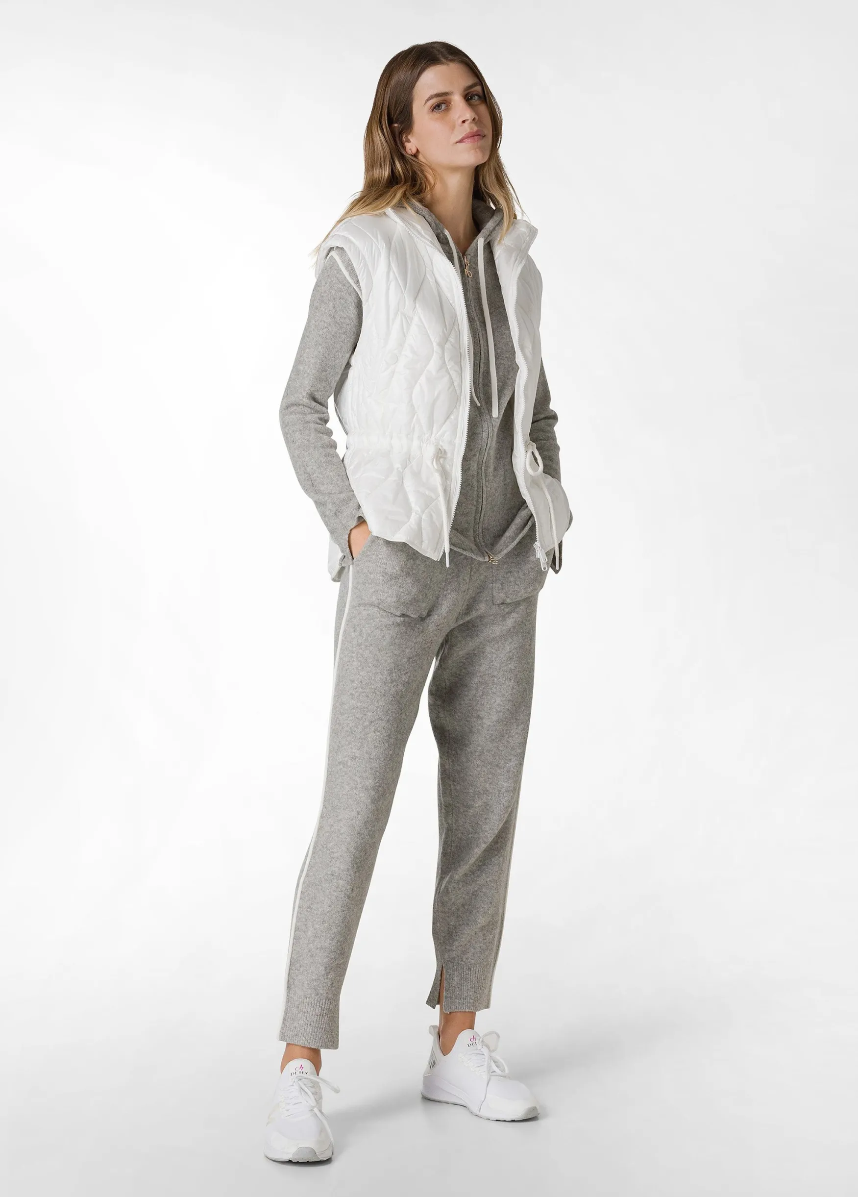 Discount DEHA Padded Vest White Milk White