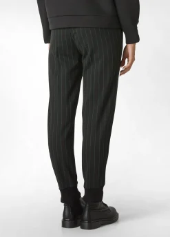Best DEHA Pinstriped Jogger Pants Black