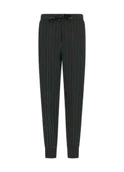 Best DEHA Pinstriped Jogger Pants Black