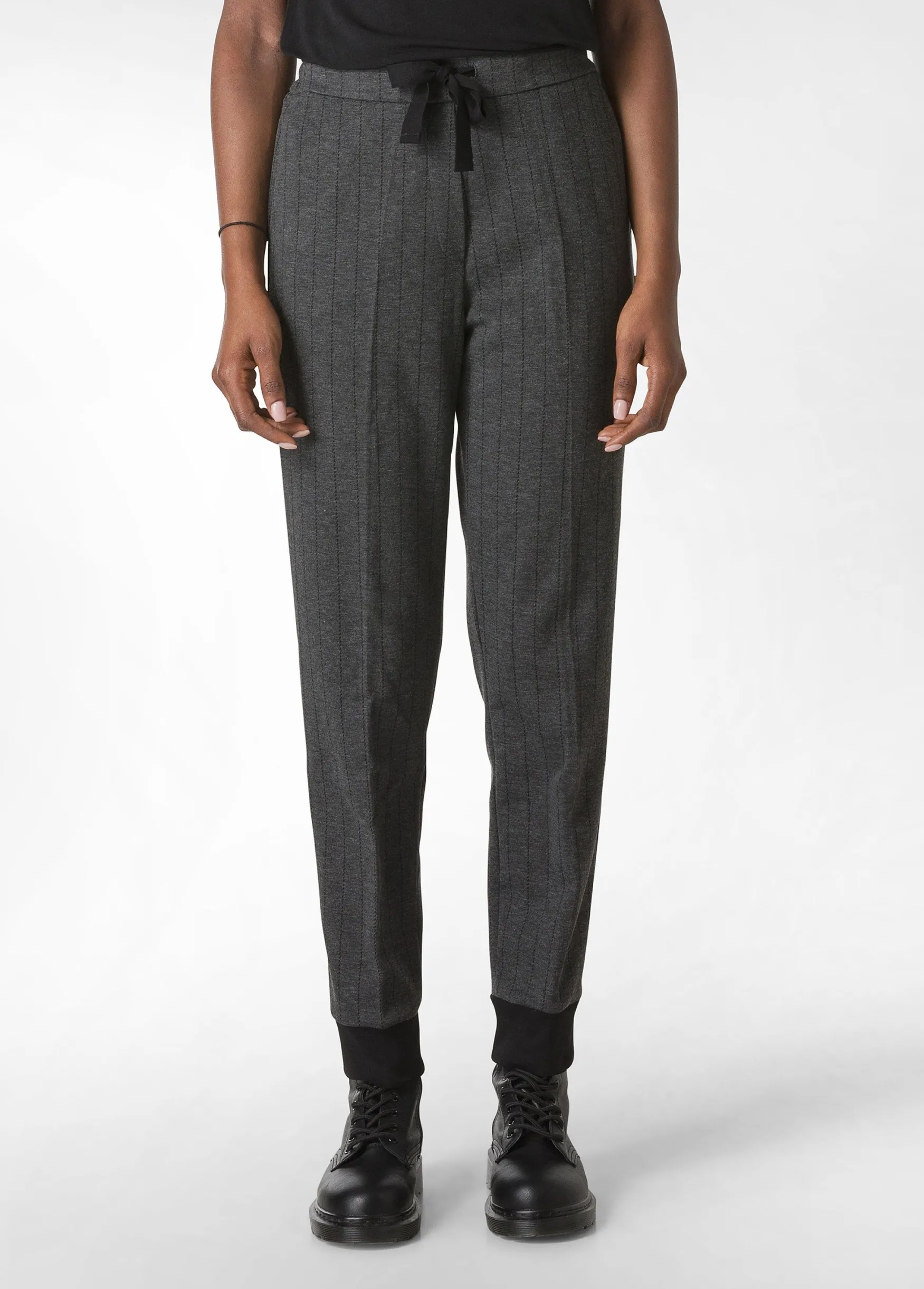 Store DEHA Pinstriped Jogger Pants Grey Dark Grey Mel