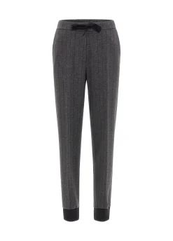 Store DEHA Pinstriped Jogger Pants Grey Dark Grey Mel