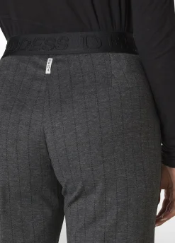 New DEHA Pinstriped Wide Leg Pants Grey Dark Grey Mel