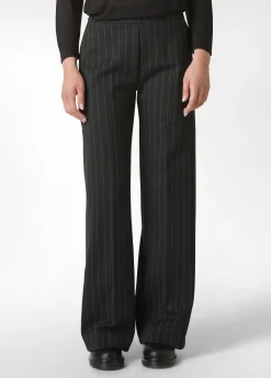 Outlet DEHA Pinstriped Wide Leg Pants Black