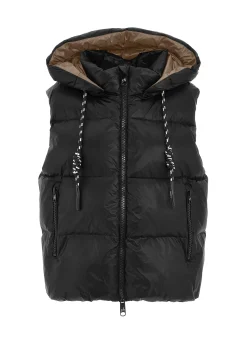 Cheap DEHA Puffer Down Gilet Black