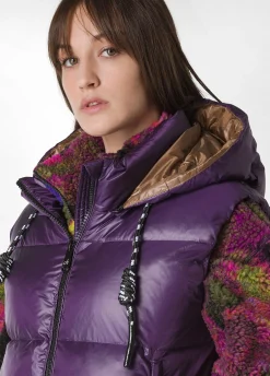 Discount DEHA Puffer Down Gilet Purple Viola